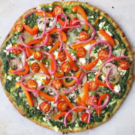 Veggie Greek Style Pizza - Recipe photo by foodinbrief