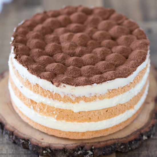 Small tiramisu cake - Recipe photo by electricbluefood