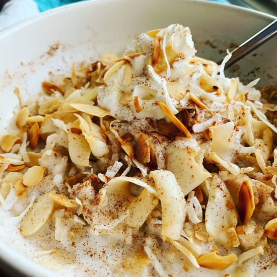 Coconut Cream Pie Oatmeal - Recipe photo by Quisine Queen B