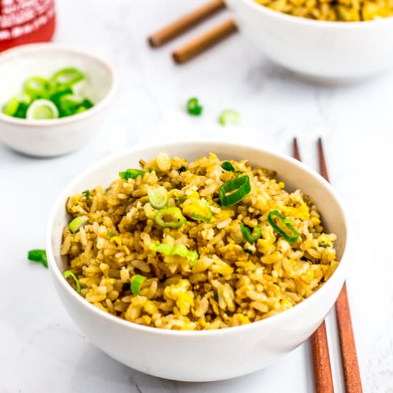 5 Ingredients Egg Fried Rice - Recipe photo by George Ahmed