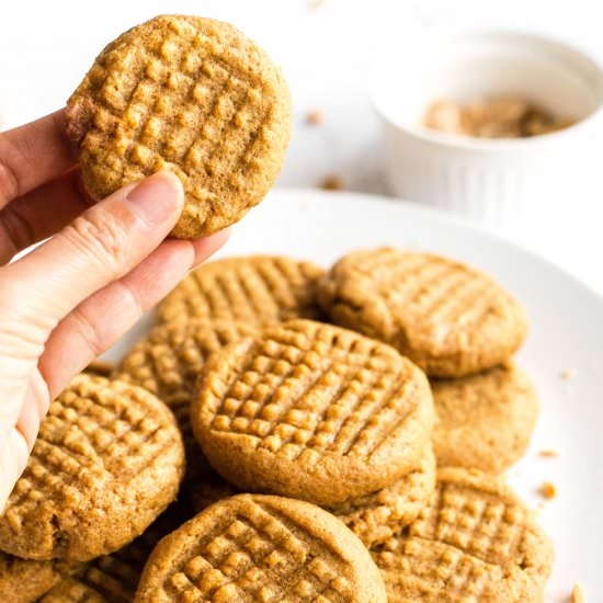 Flourless Peanut Butter Cookies - Recipe photo by felicialim