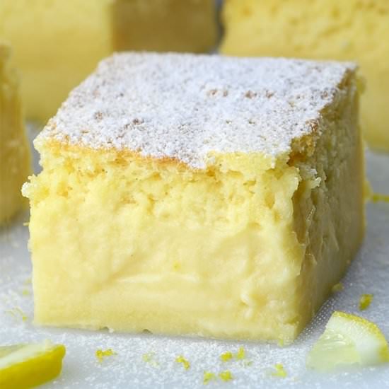 Lemon Custard Cake - Recipe photo by omgchocolatedesserts