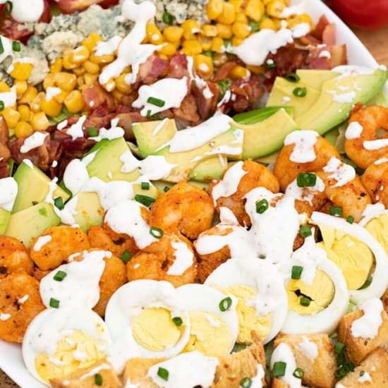 Shrimp Cobb Salad - Recipe photo by peasandpeonies