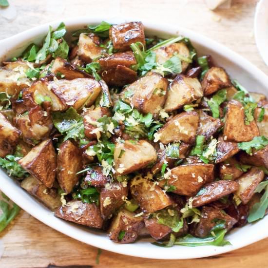 balsamic roasted potato salad - Recipe photo by ahintofrosemary