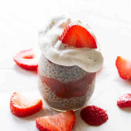 Strawberry Rhubarb Chia Pudding - Recipe photo by RandaDerkson