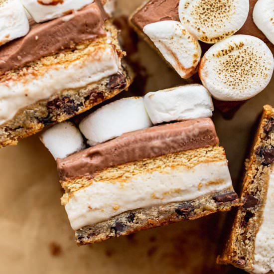 Frozen S'more Cookie Bars - Recipe photo by grandbabycakes
