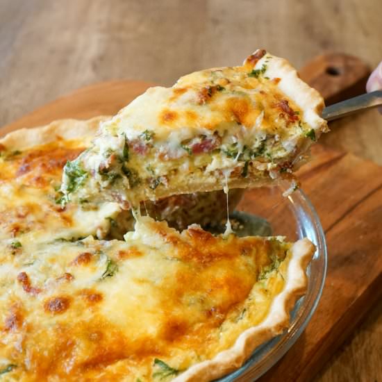 Bacon Spinach Quiche - Recipe photo by Modern Meal Makeover