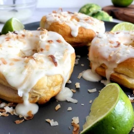Air Fryer Coconut Lime Donuts - Recipe photo by emilyfabulous