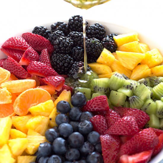 Summer Fruit Salad with Honey Lime - Recipe photo by borrowedbites