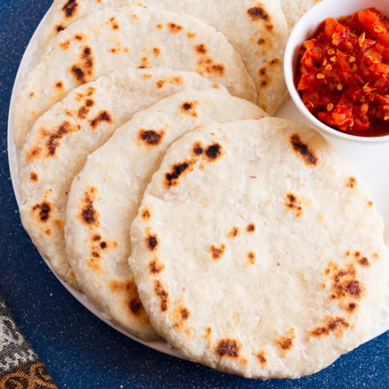 Sri Lankan Coconut Roti - Recipe photo by celebratingflavors