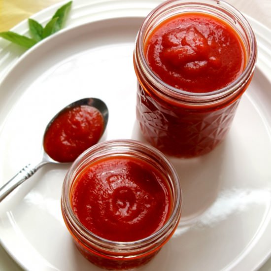 Homemade Ketchup with fresh tomato - Recipe photo by livingsmartandhealthy