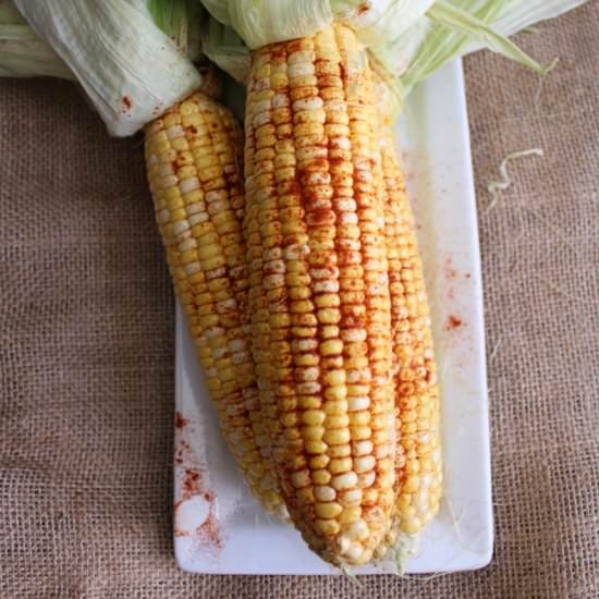 Masala Corn On The Cob - Recipe photo by Warrior In The Kitchen