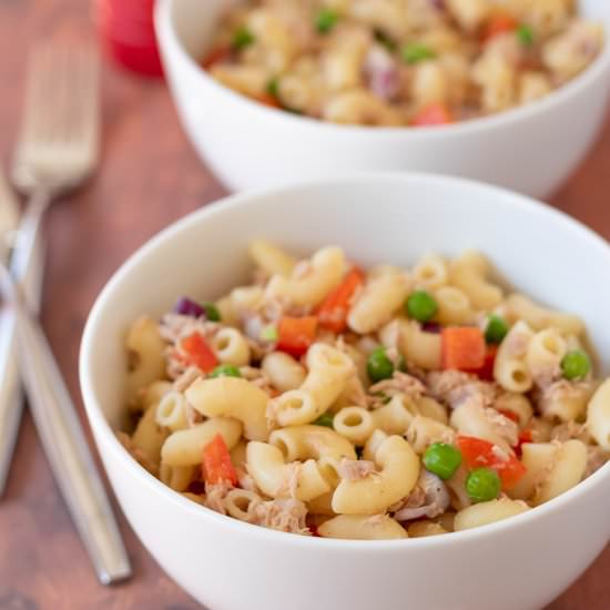 Quick Tuna Macaroni Salad - Recipe photo by neilshealthymeals