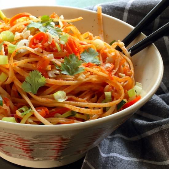 Vegan Thai Noodles (Soy-Free) - Recipe photo by A Life Well Planted