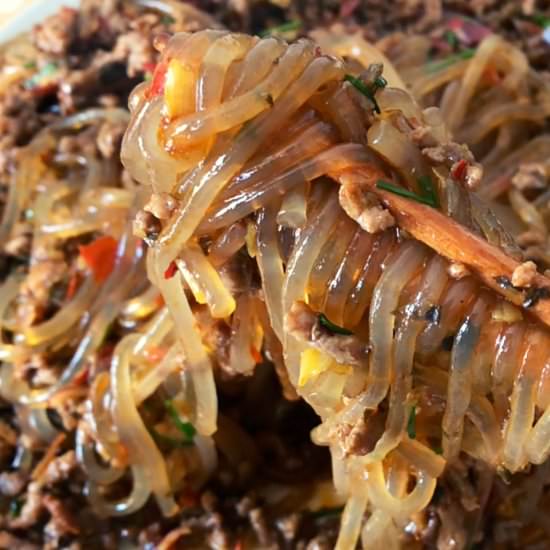 Ants on the tree:sweet potato noodl - Recipe photo by True Taste of China