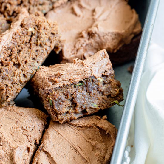 Chocolate Zucchini Snack Cake - Recipe photo by SprinklesandSeaSalt