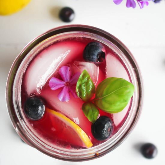Blueberry Basil Lemonade - Recipe photo by taoofspice