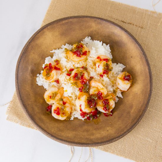 Pepper Jelly Shrimp - Recipe photo by dwayland