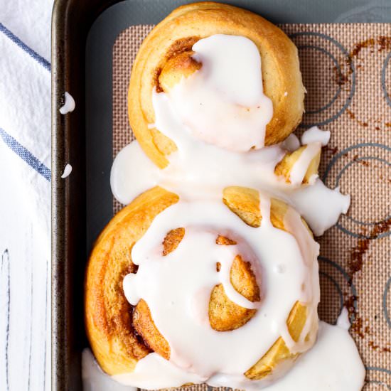 Jumbo Cinnamon Rolls - Recipe photo by Bakes and Blunders