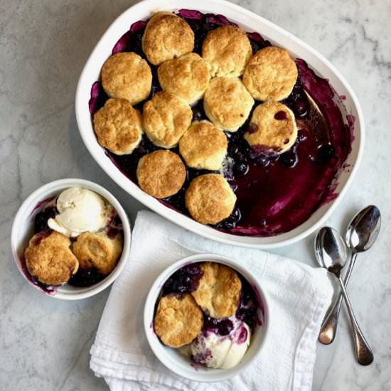 Blueberry Cobbler - Recipe photo by thebrookcook.wordpress.com