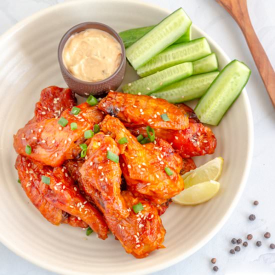 Baked Chili Ginger Chicken Wings - Recipe photo by Priyanka DK