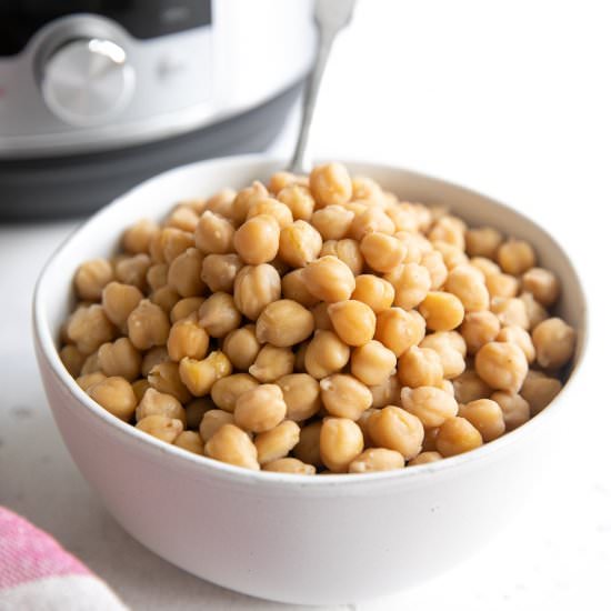 Instant Pot Chickpeas - Recipe photo by theforkedspoon