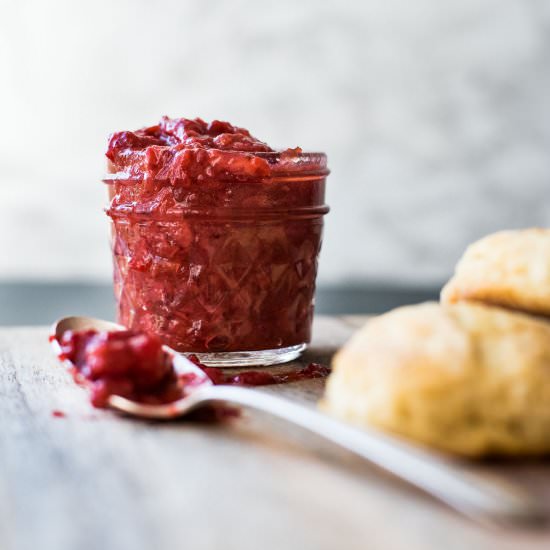 Small Batch Strawberry Rhubarb Jam - Recipe photo by RNsKitchen