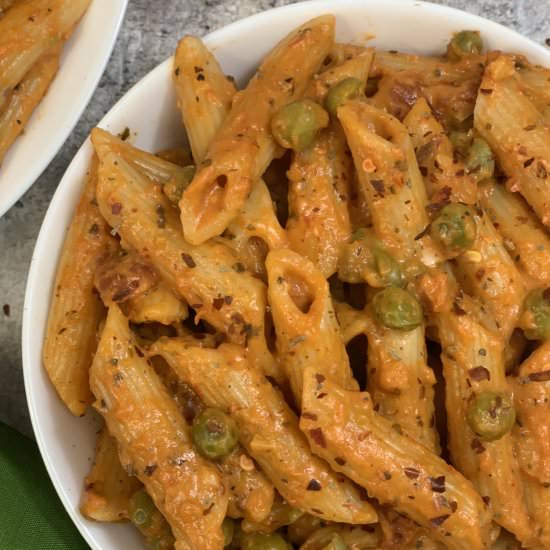 Instant Pot Creamy Tomato Pasta - Recipe photo by indianveggiedelight
