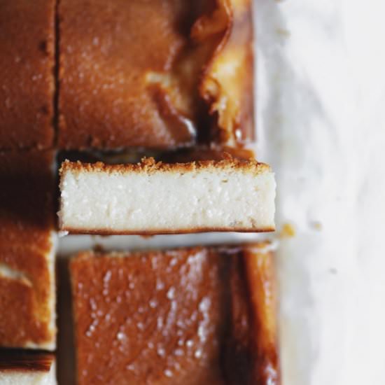 Eggless Basque Burnt Cheesecake - Recipe photo by bakesalotlady