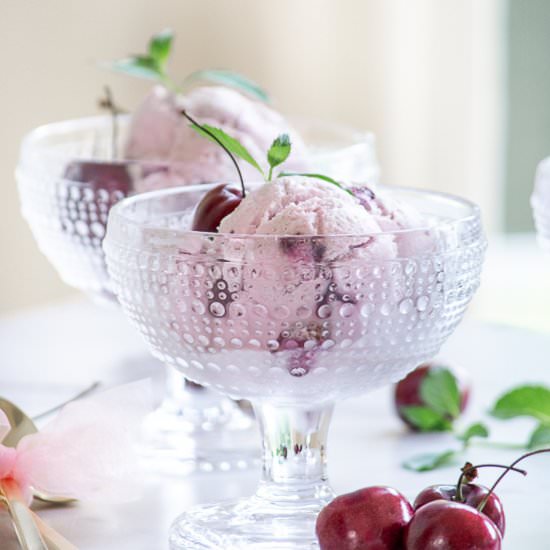 Black Cherry Ice Cream - Recipe photo by House of Elyn Ryn