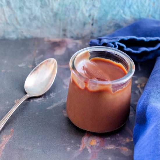 Caramel Chocolate Pudding - Recipe photo by onlinepastrychef