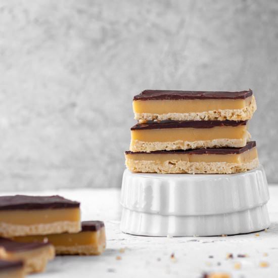 Gluten Free Millionaire Bars - Recipe photo by sweetrusticbakes