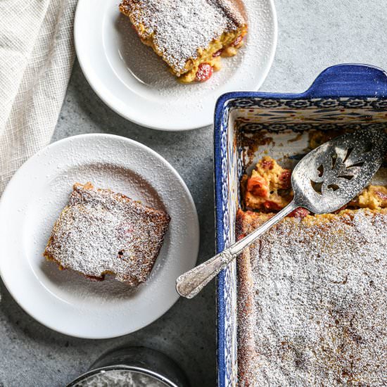 Gluten Free Sour Cherry Clafoutis - Recipe photo by smallfarmbiglife