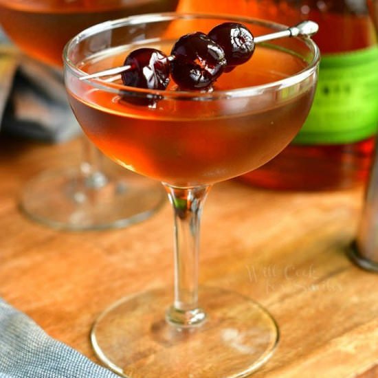 Manhattan Cocktail - Recipe photo by WillCookForSmiles
