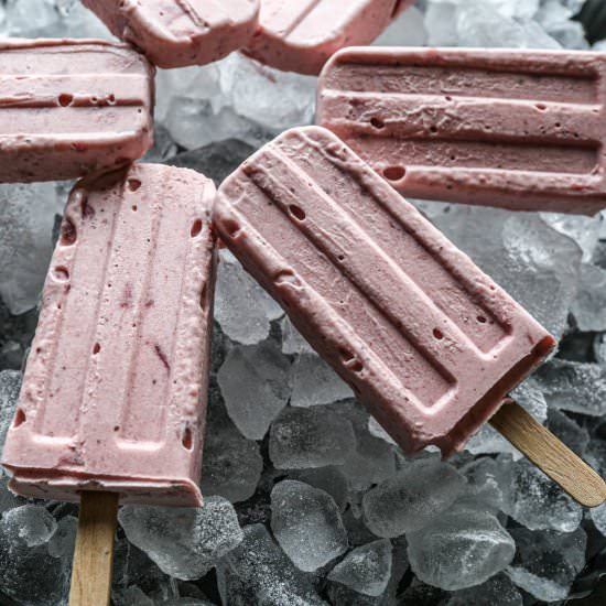 Homemade Strawberry Banana Popsicle - Recipe photo by smallfarmbiglife