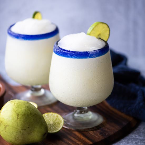 Frozen Pear Margarita Cocktail - Recipe photo by dudethatcookz