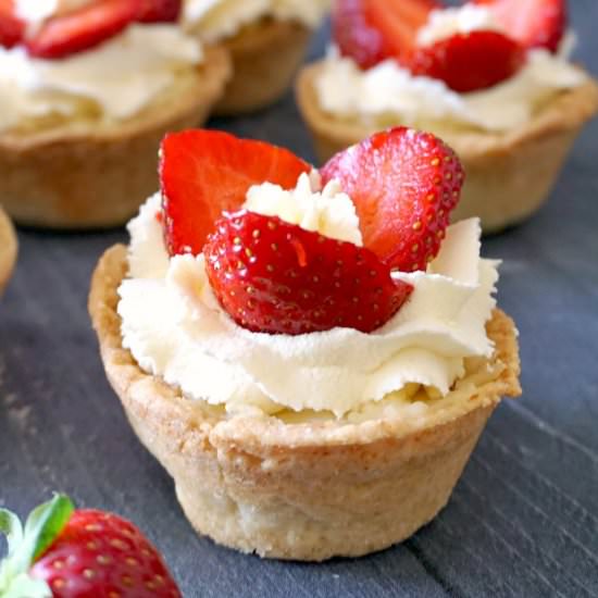 Strawberry and Custard Tartlets - Recipe photo by mygorgeousrecipes