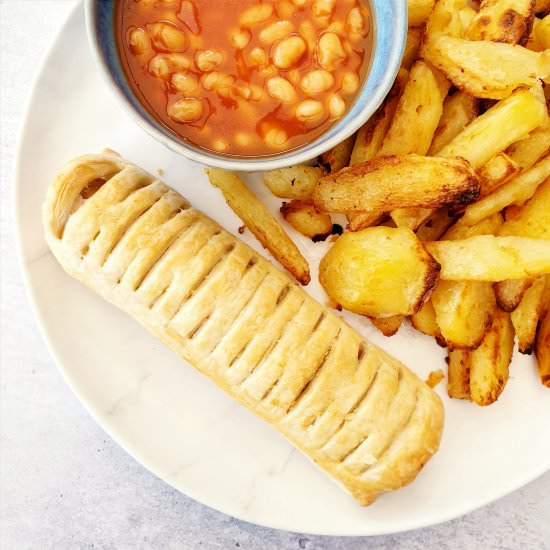 Vegan Sausage Rolls - Recipe photo by FeastGloriousFeast
