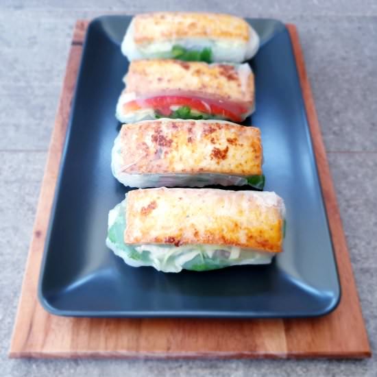 Vegan Vietnamese Summer Rolls - Recipe photo by FeastGloriousFeast