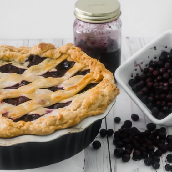 Huckleberry Pie - Recipe photo by stateofdinner