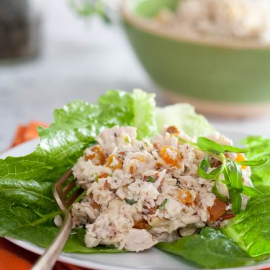Chicken Salad with Apricots - Recipe photo by WhatAGirlEats