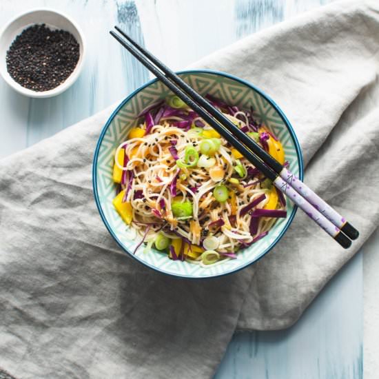 Quick and Easy Sesame Noodles - Recipe photo by Mrs Jones Kitchen