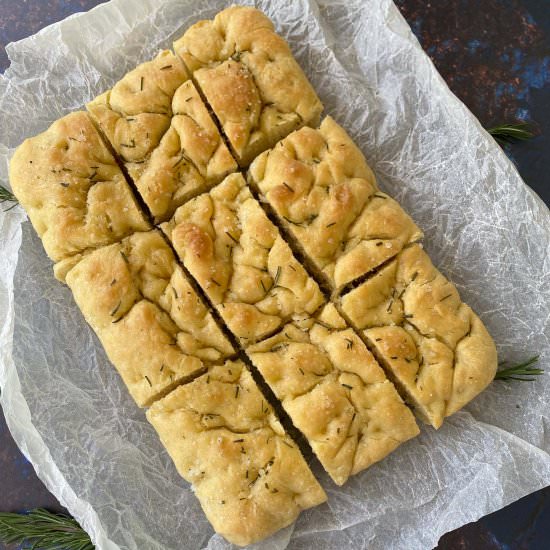 Rosemary Focaccia Bread - Recipe photo by Italian Kitchen Confessions