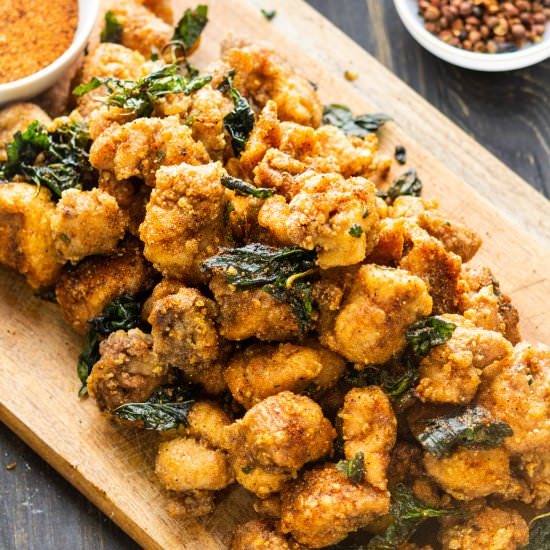 Taiwanese Popcorn Chicken (鹽酥雞) - Recipe photo by WokandKin