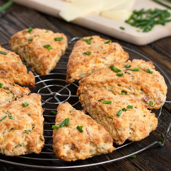 Eggless Savory Scones - Recipe photo by Home Cooking Adventure