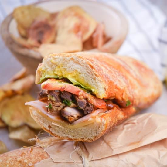 Puerto Rican Tripleta Sandwich - Recipe photo by inthekitchnet