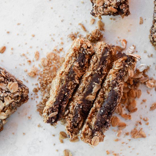 Oat coffee date chocolate bars - Recipe photo by lipodve
