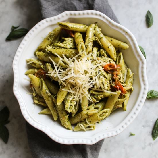 Summer Pesto Pasta - Recipe photo by MidwestSoutherner