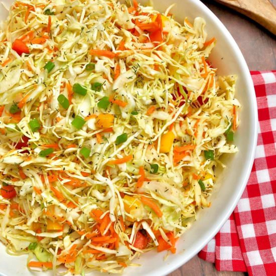 Healthy Coleslaw - Recipe photo by Hoorah to Health
