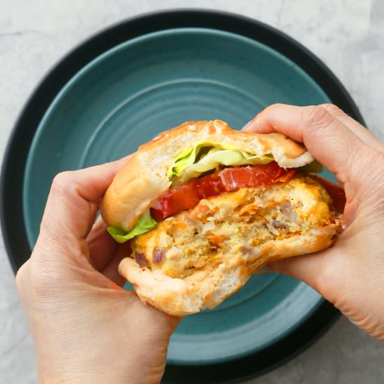 Healthy Chicken Burger Patties - Recipe photo by kitchenathoskins